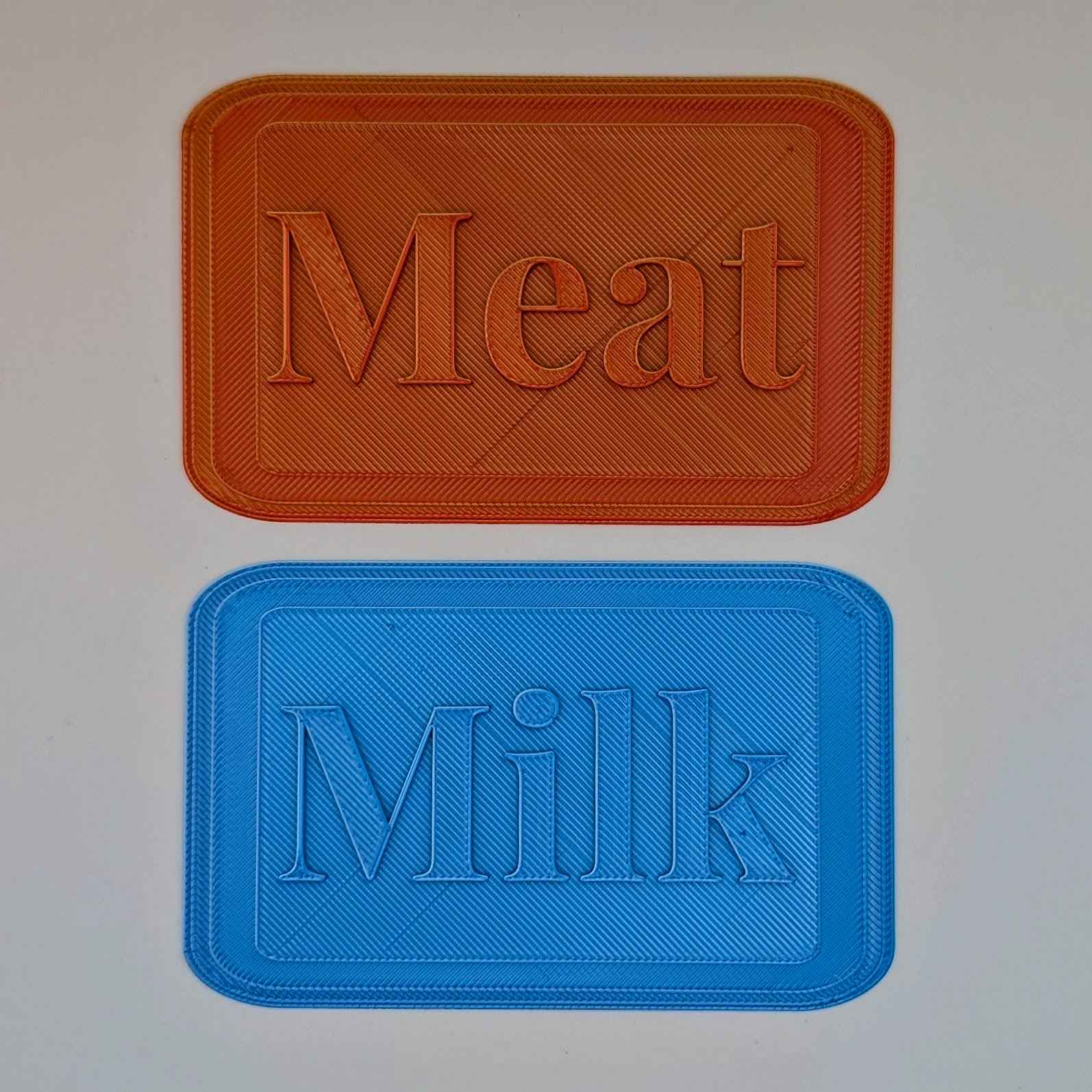 Meat/Milk Kitchen Plaques